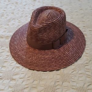 NWT Brixton Brown/Lilac Woven Hat by Anthropologie
